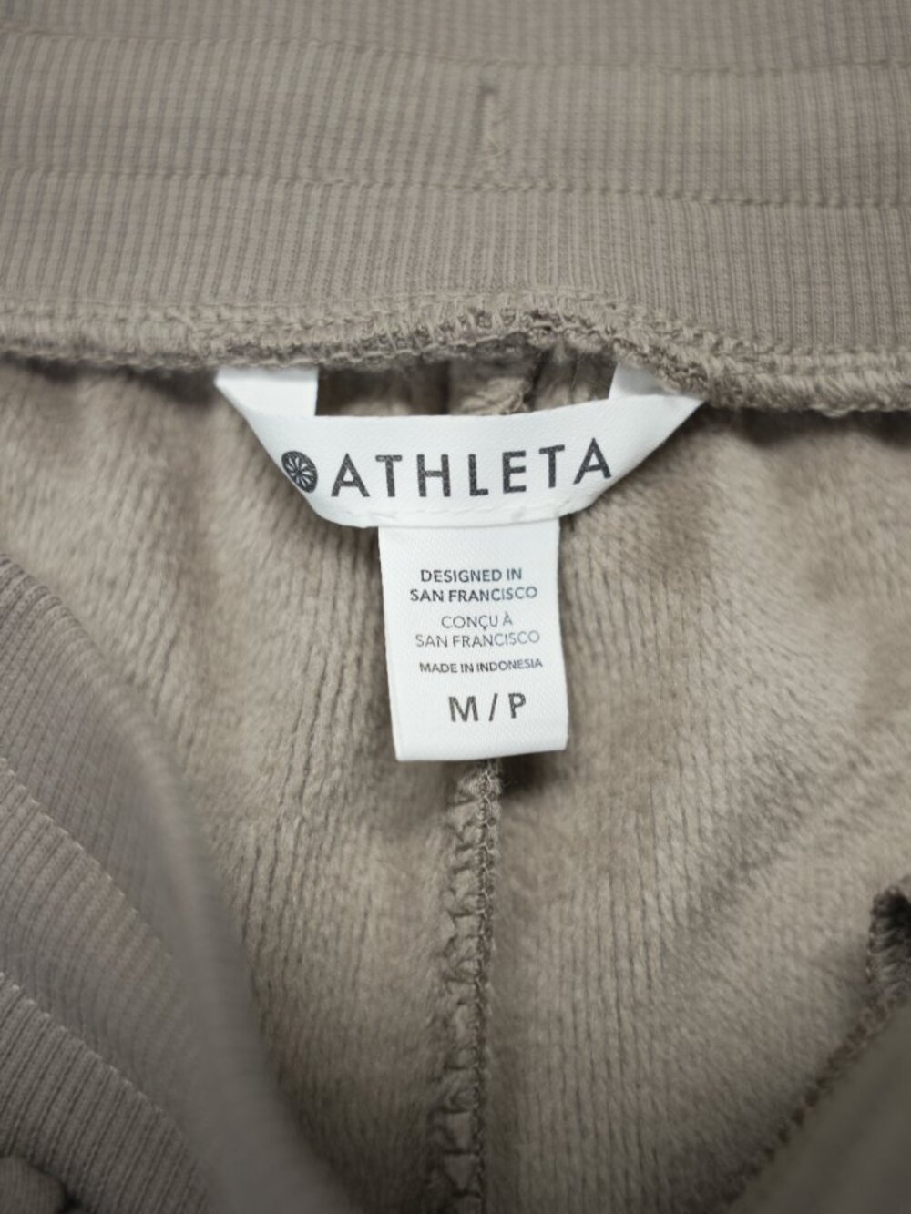 Athleta Cozy Karma High Rise Zip Ankle Pants Size Medium Beige Weekend - Picture 7 of 12